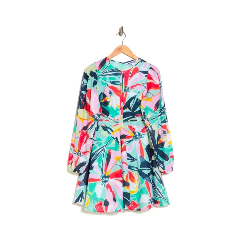 Walter Baker Hannah Floral Dress w/ Cut Out Details (Size: 12) - Picture 6 of 7